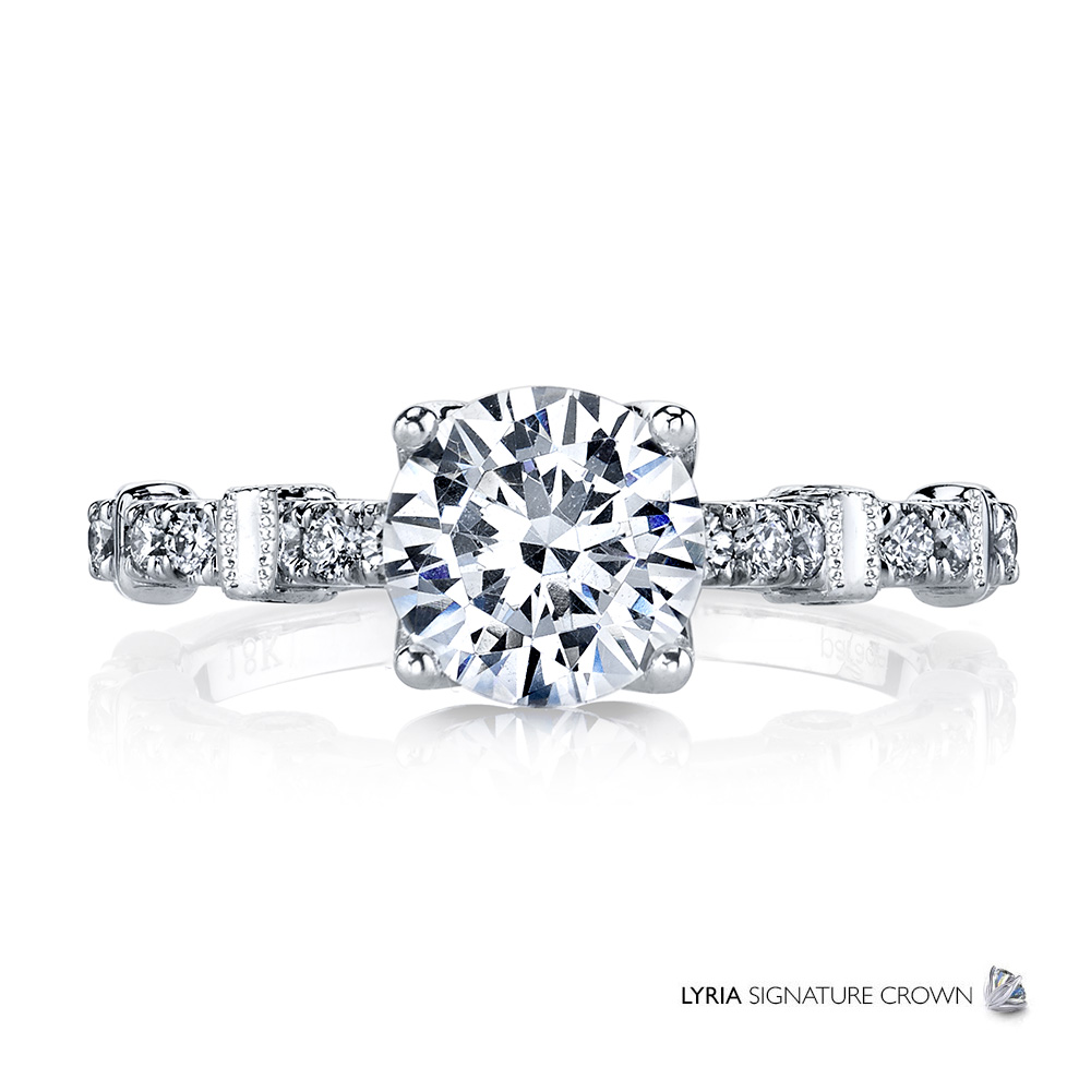 Contemporary designer diamond engagement ring from the Hemera Bridal collection by Parade Design.