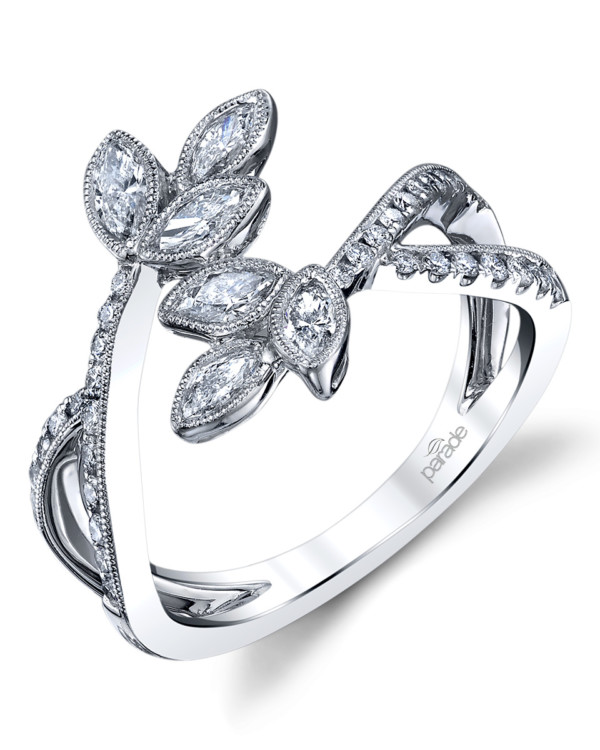 Contemporary designer diamond fashion wrap ring by Parade Design.