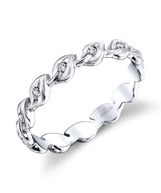 Designer diamond leaf ring by Parade Design, from the Vow.