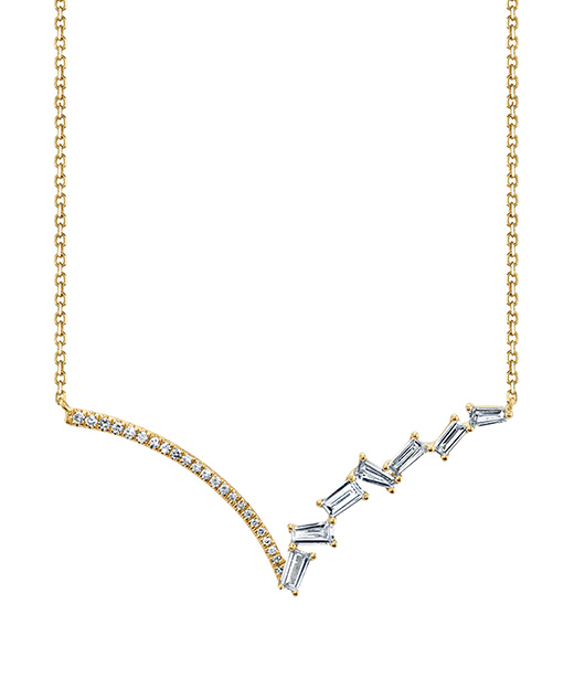 Contemporary designer diamond fashion necklace by Parade Design.